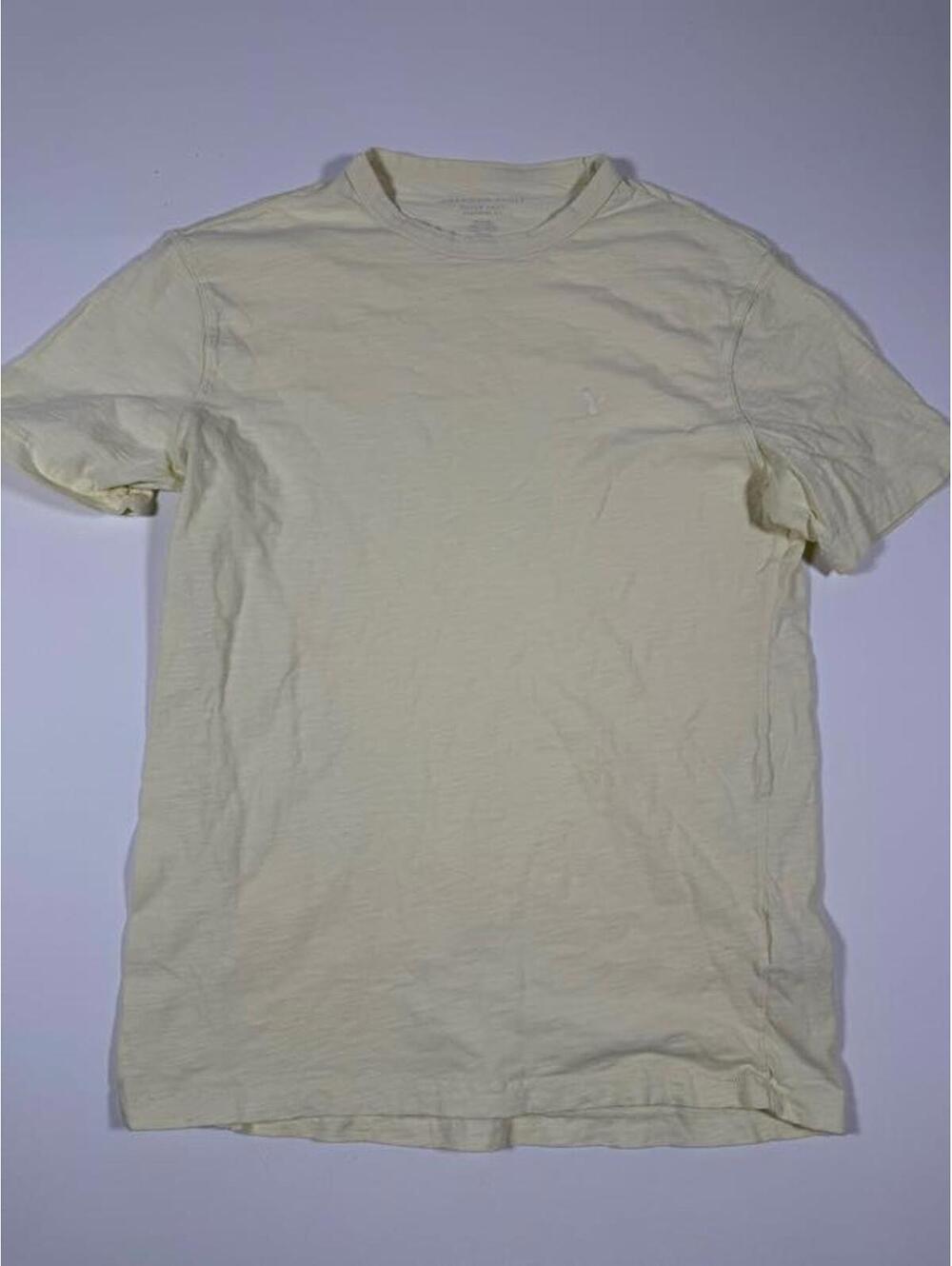 American Eagle Super Soft Standard Fit Yellow T-Shirt Medium